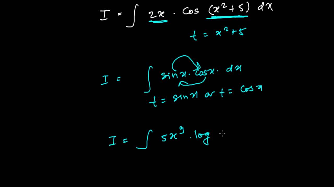 Theory  Integration by Substitution Method tricks to substitute