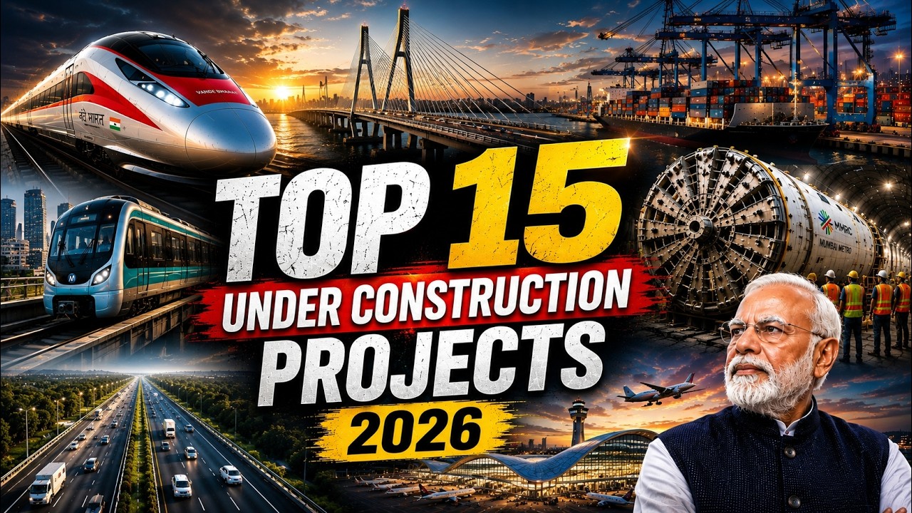 Top 15 Biggest Under Construction Infrastructure Projects in India (2026)