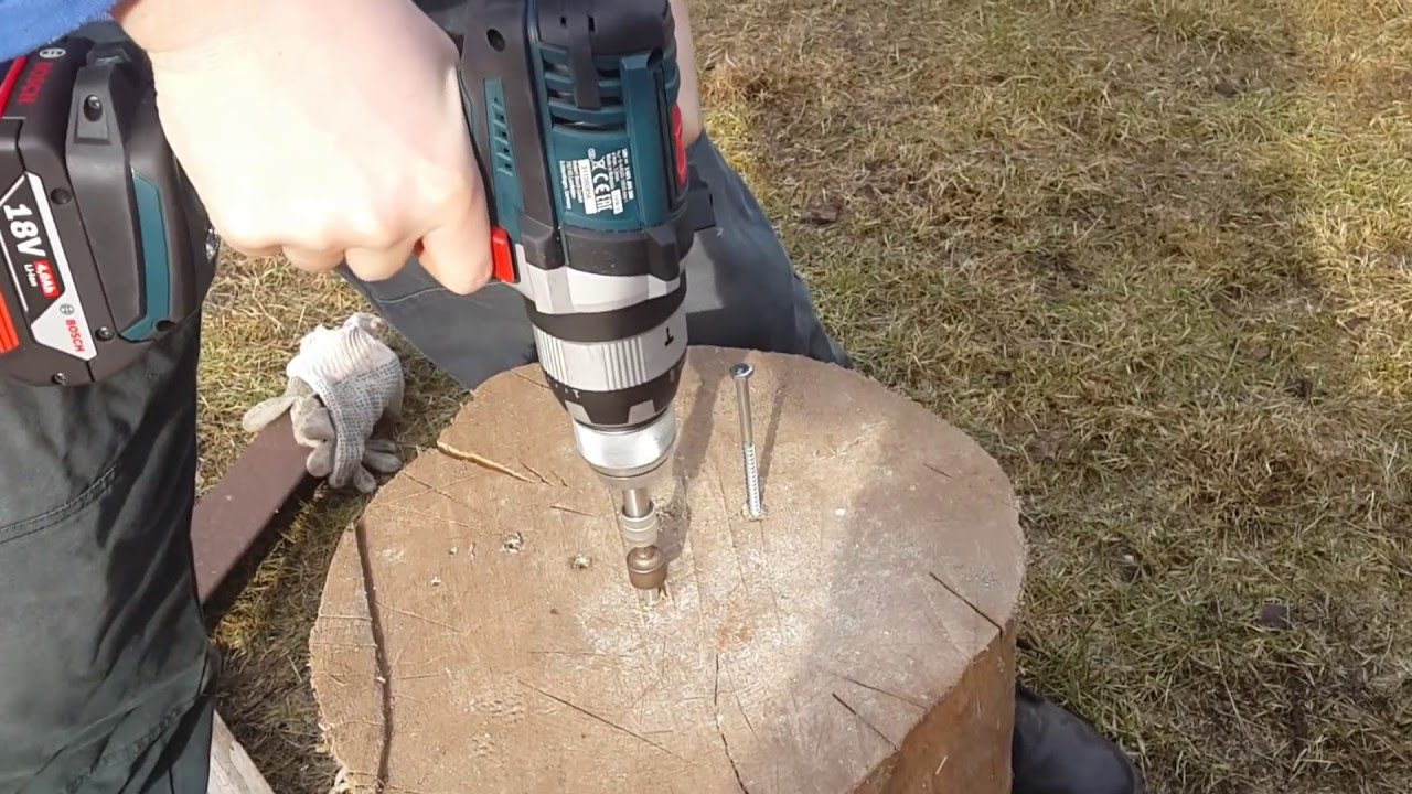 Испытание BOSCH GSB 18 VE2 Li TEST(мой инструмент)