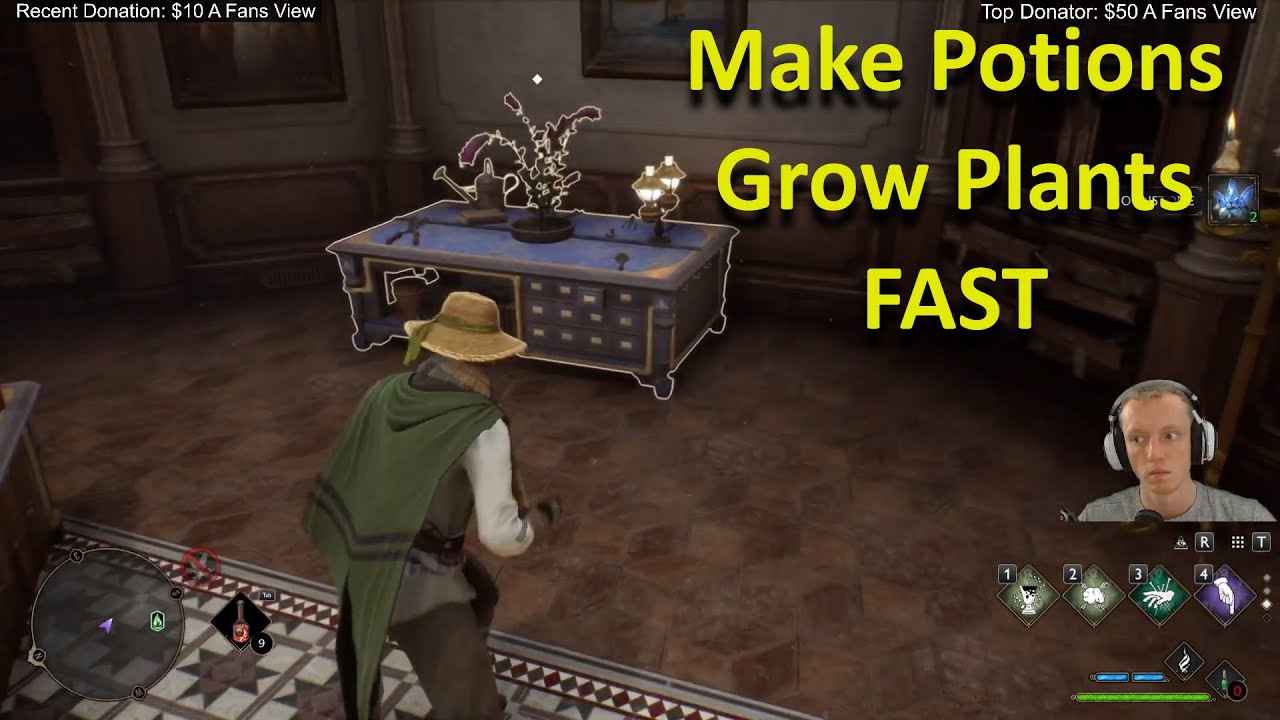 How to Make Potions And Grow Plants FAST Hogwarts Legacy