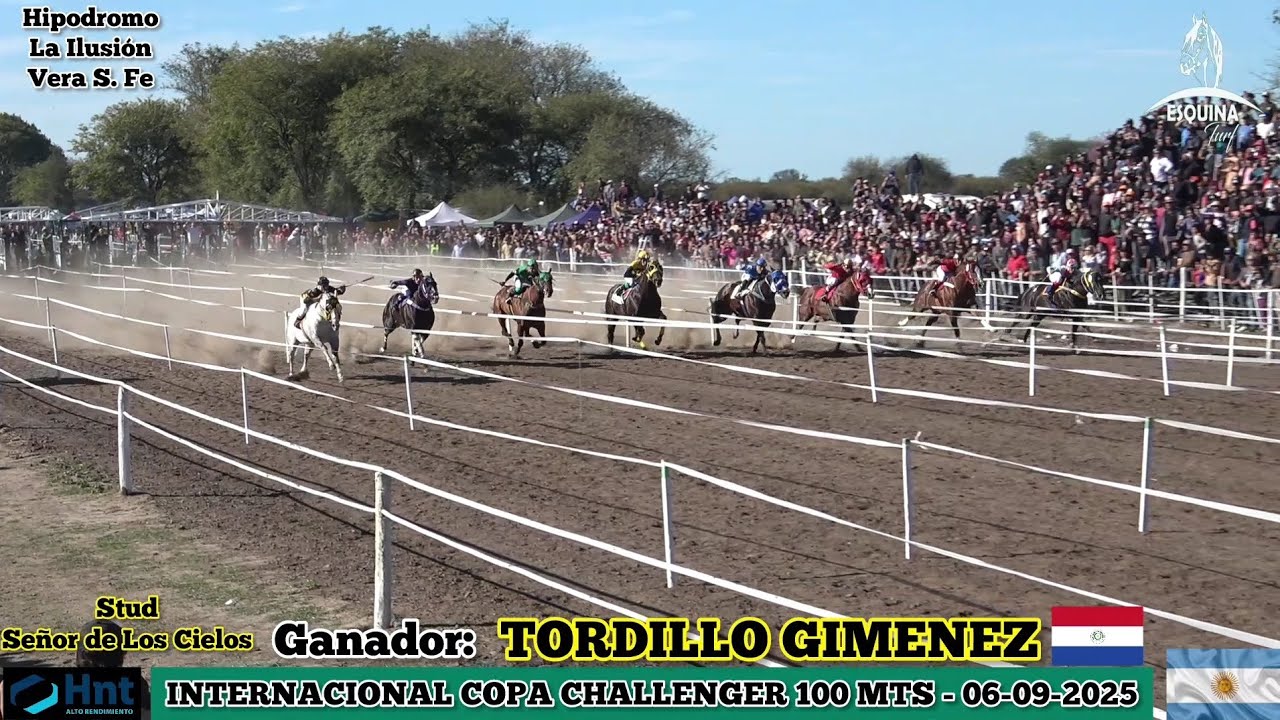 TORDILLO GIMENEZ (Paraguay) Campeon Int. Copa Challenger 100 Mts    -  06-09-2025 