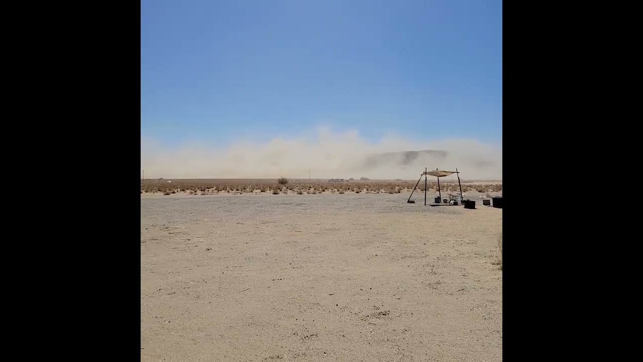 Mountains in the dust