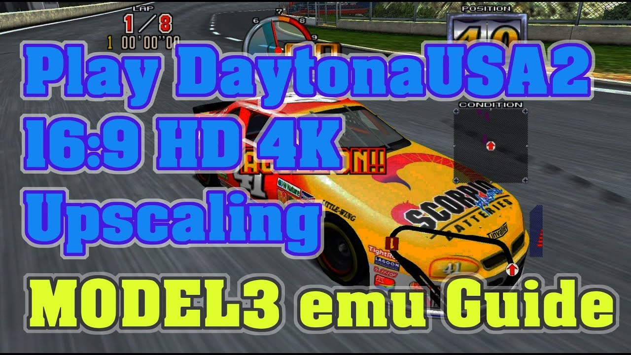 SEGA MODEL 3 emulator / SuperModel guide / Playing Daytona USA 2