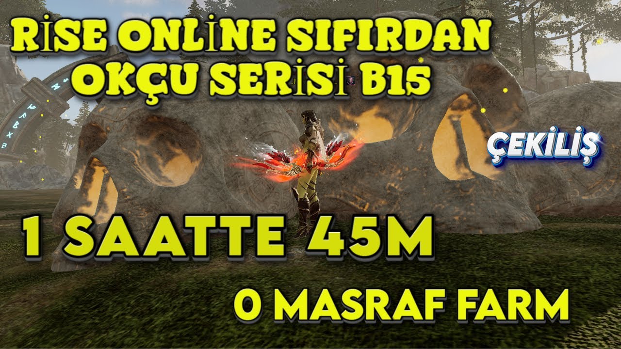 1 SAATTE 45M KASTIM / SIFIR MASRAF FARM / RİSE ONLİNE SIFIRDAN OKÇU SERİSİ B15