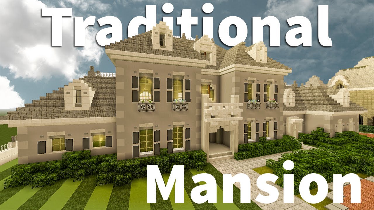 Modern Traditional Mansion Tour in Minecraft