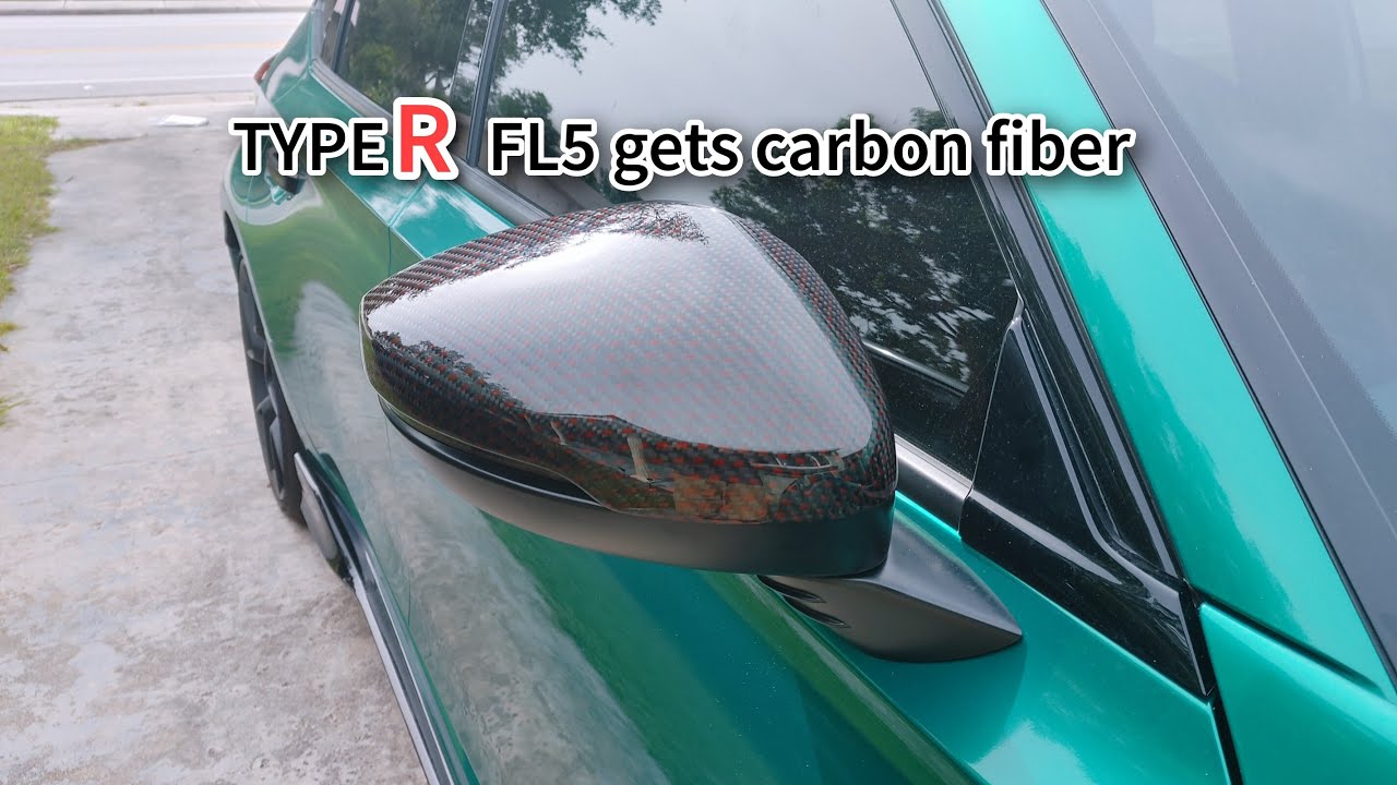 How to install Carbon fiber mirror caps on a 2023 Honda civic TypeR FL5