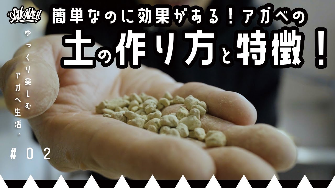【アガベの動画】基本の土の配合と特徴を解説！これで自分に合った用土が作れます。
