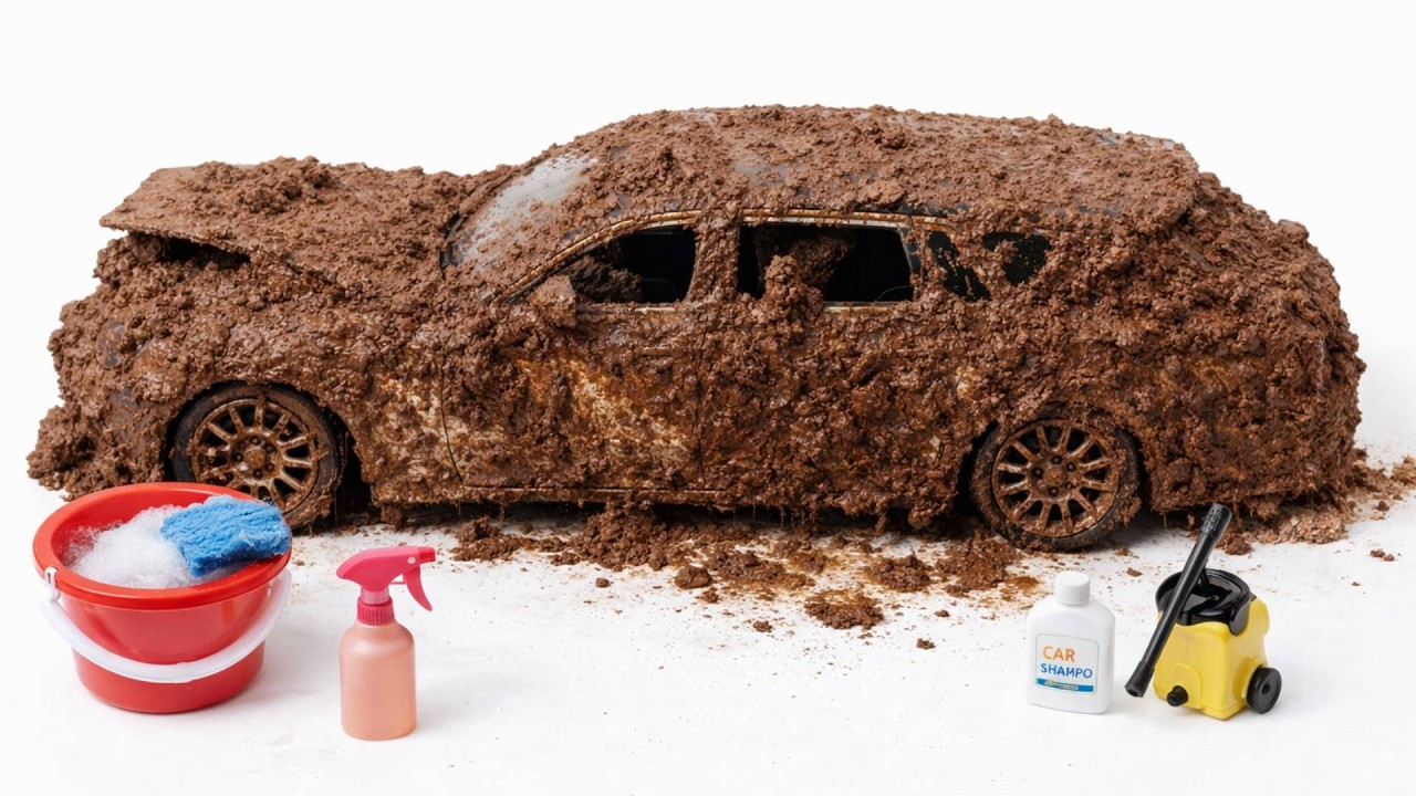 Super Realistic Cleaning of a 1:20 Rolls-Royce Phantom After an Extreme Off-Road Adventure 🥵