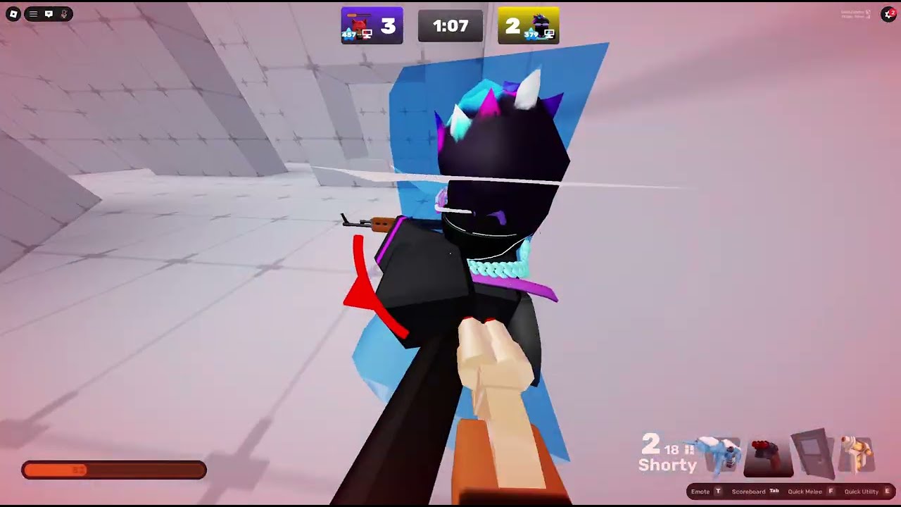 Fighting @MiniBloxia  on his live