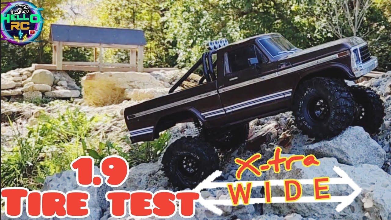 Traxxas Trx4 hightrail f150 1.9 tire test pt.1. Proline baja pro with stock foams.