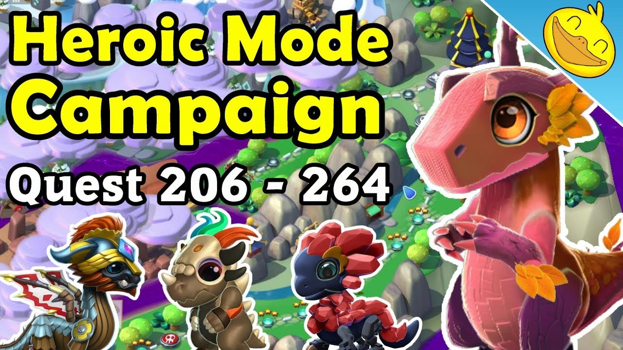 HEROIC MODE Campaign Fights! (Quest 206 - 264) - So Much FOOD!