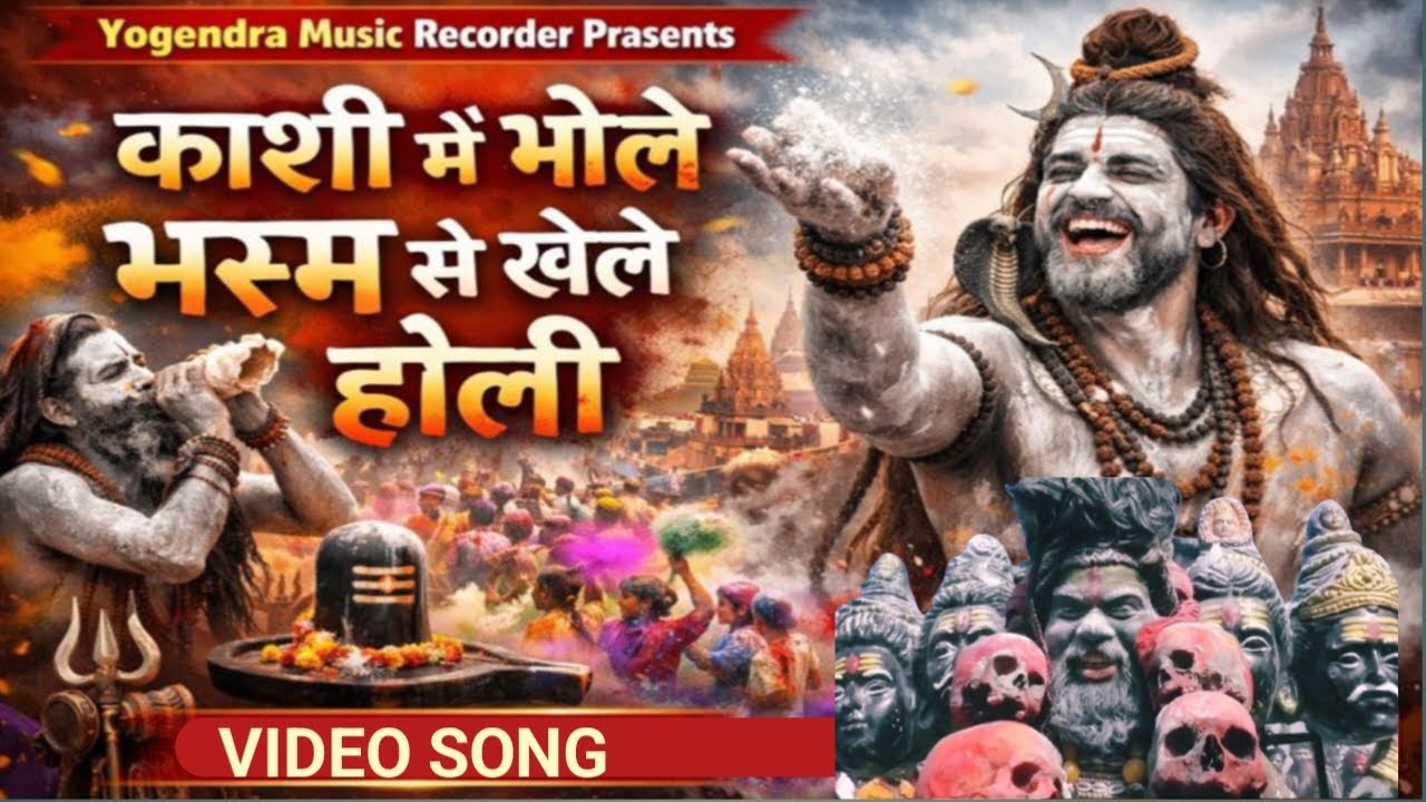 काशी में भोले भस्म से खेले होली। Kashi Me Bhole Bhasm Se Khele Holi। #Video #yogendra_music_recorder