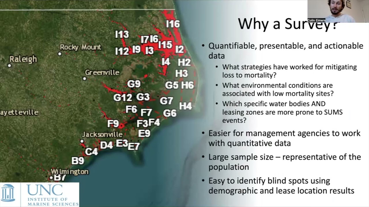'Exploring NC Growers' Perceptions of Stressors' by Colin Elmers (9th Oyster South Symposium)