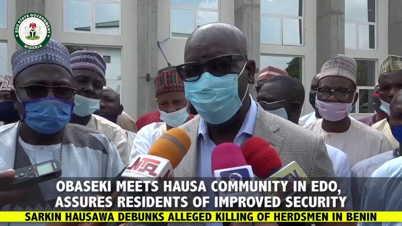 Obaseki meets Hausa Community in Edo, assures residents of improved security