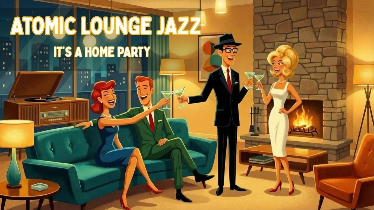 60's Atomic Cocktail Lounge Music | Cozy Home Cocktail Party Jazz