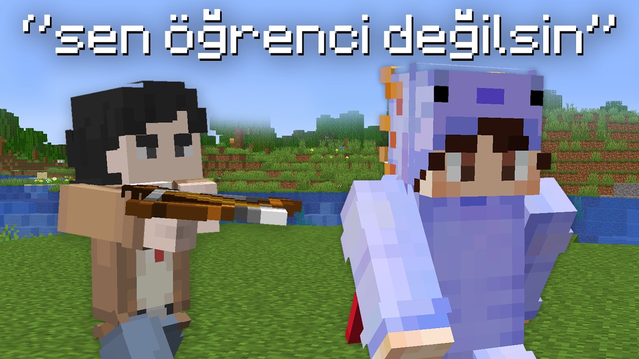 Sadece ÖĞRENCİLERE Özel Minecraft Sunucusuna Girdim