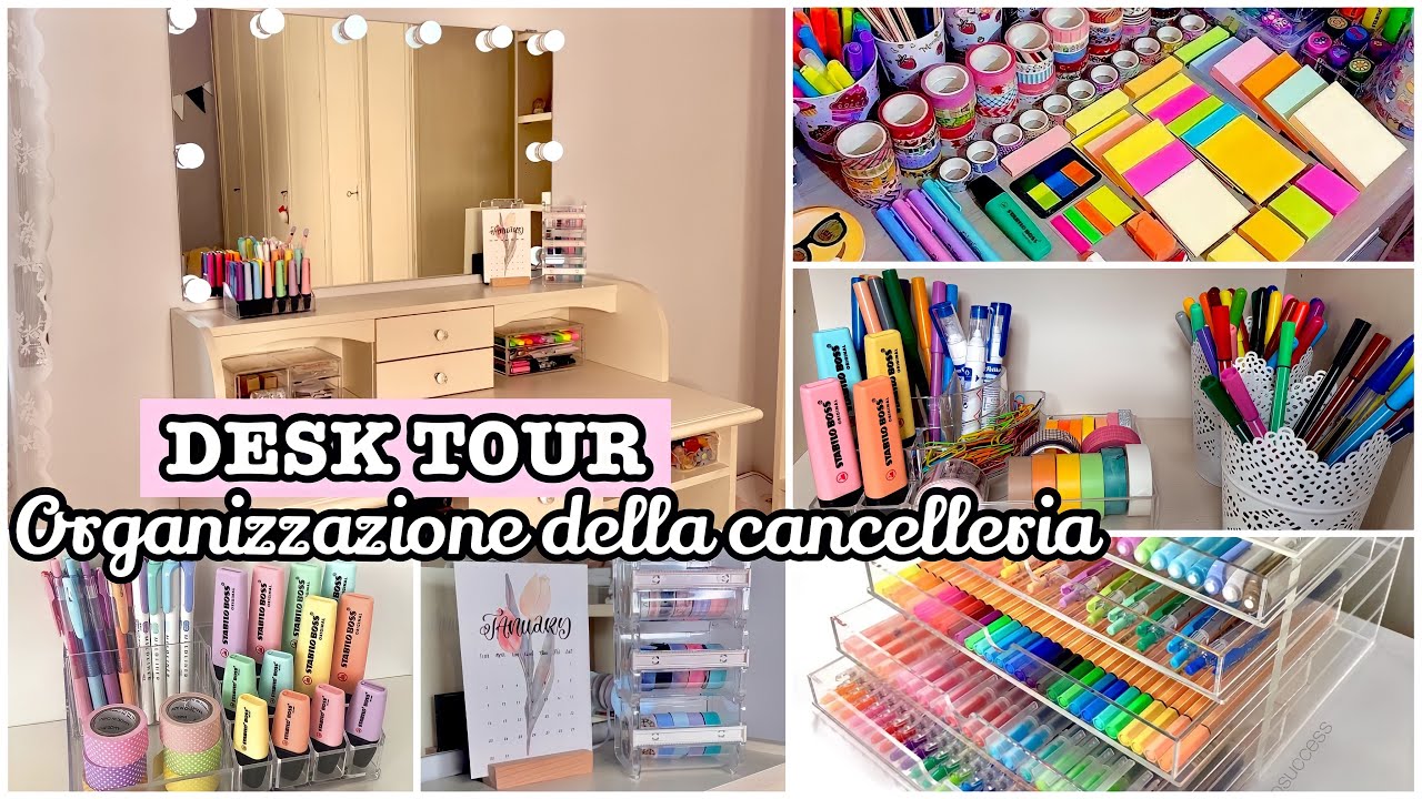 ORGANIZZAZIONE DELLA CANCELLERIA + DESK TOUR