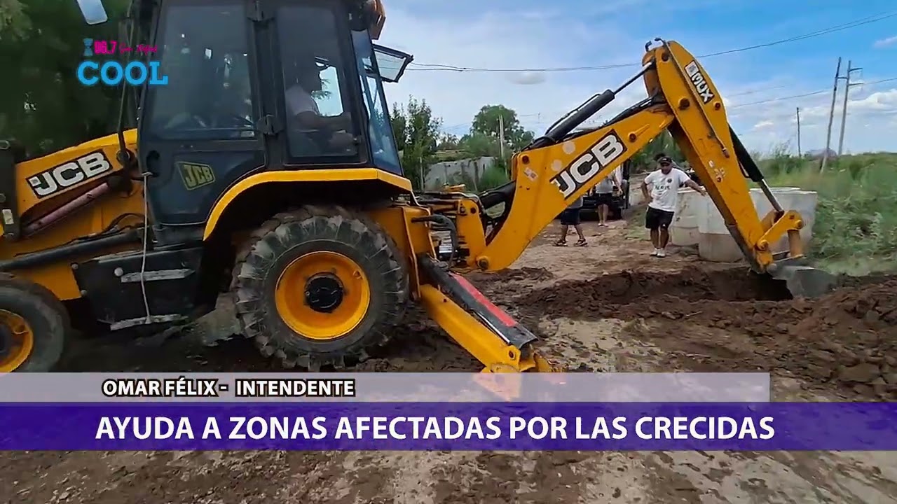 🌊🚧 Omar Félix supervisó la asistencia tras la histórica crecida del Río Diamante