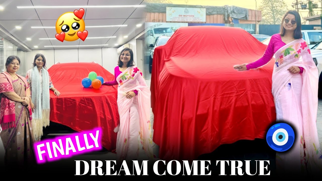 Yes I did it🥹🧿Papaৰ আধৰুৱা সপোনটো // TAKING DELIVERY OF MY DREAM CAR♥️