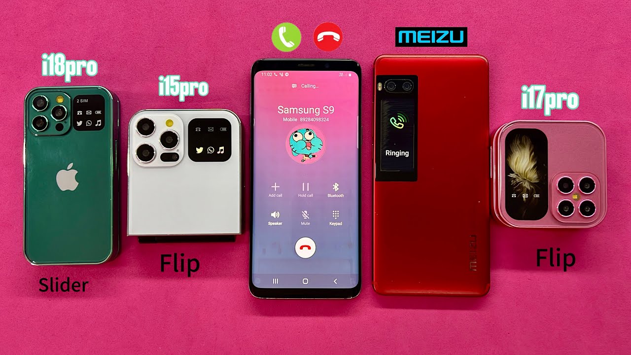 Samsung S9 Calling i18pro Vs i15pro / MEIZU Vs i17pro Madness Incoming Calls