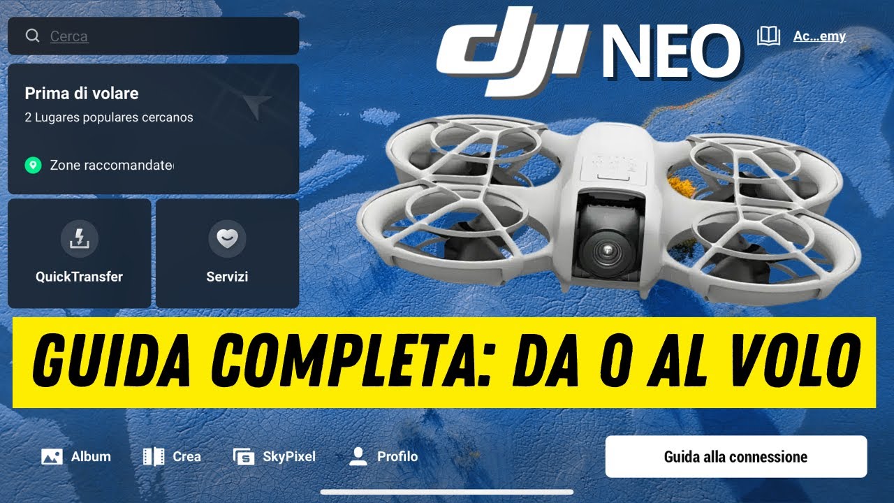 DJI NEO: VOLARE in REGOLA e usare la DJI FLY al MEGLIO | Guida completa GRATUITA