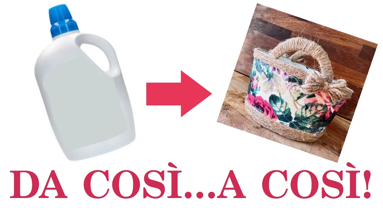 Da flacone a porta oggetti per ogni occasione! ( riciclo creativo) Arte per Te