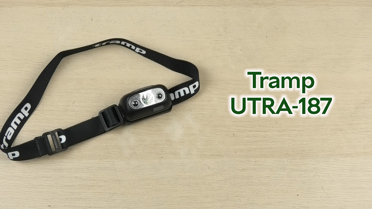 Розпаковка Tramp налобний акумуляторний UTRA-187