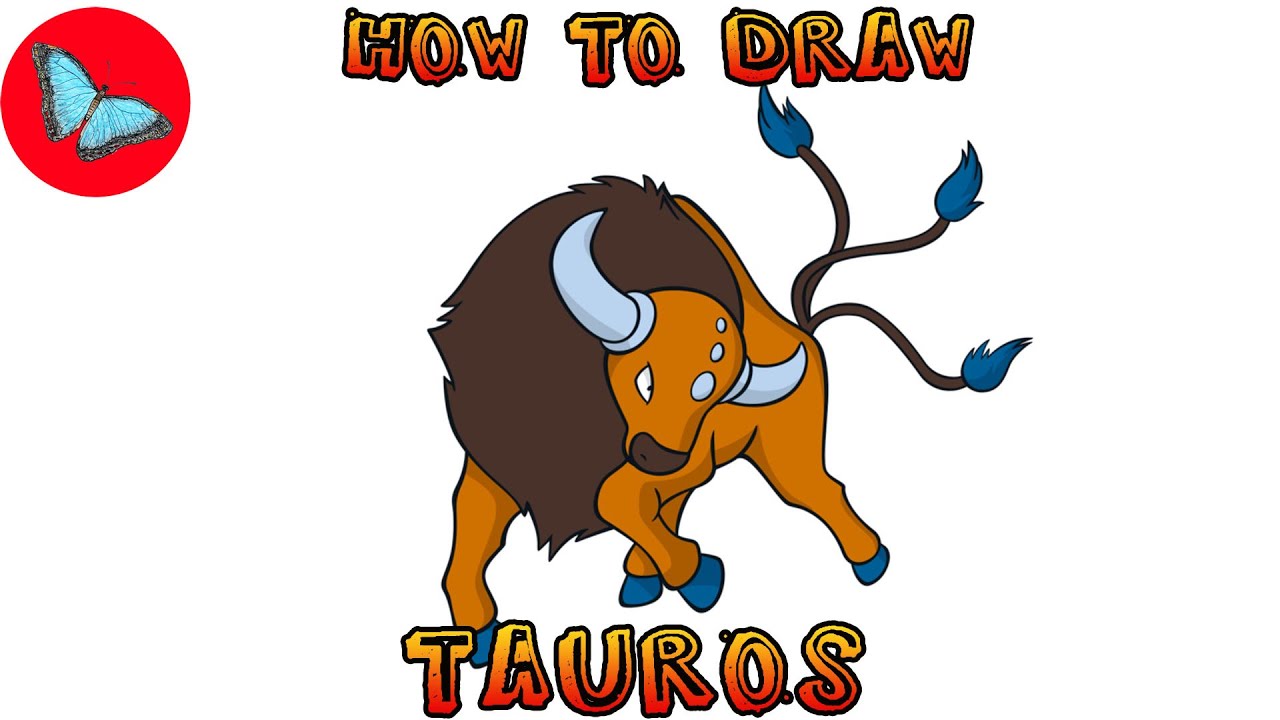How To Draw Tauros Pokemon | Drawing Animals