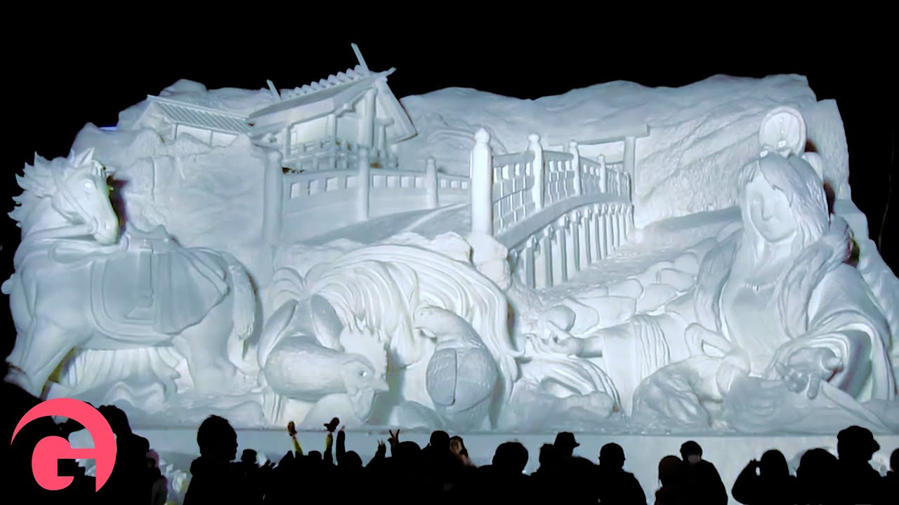 Impressive Ice Sculptures at the Sapporo Snow & Ice Festival in Japan