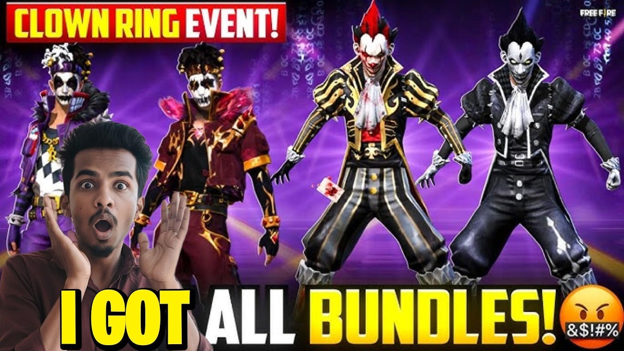 தமிழ்- CLOWN RING EVENT SPINNING🔥NO GUN SKIN GRANDMASTER🔥DAY-7..  #paalpandi #freefire