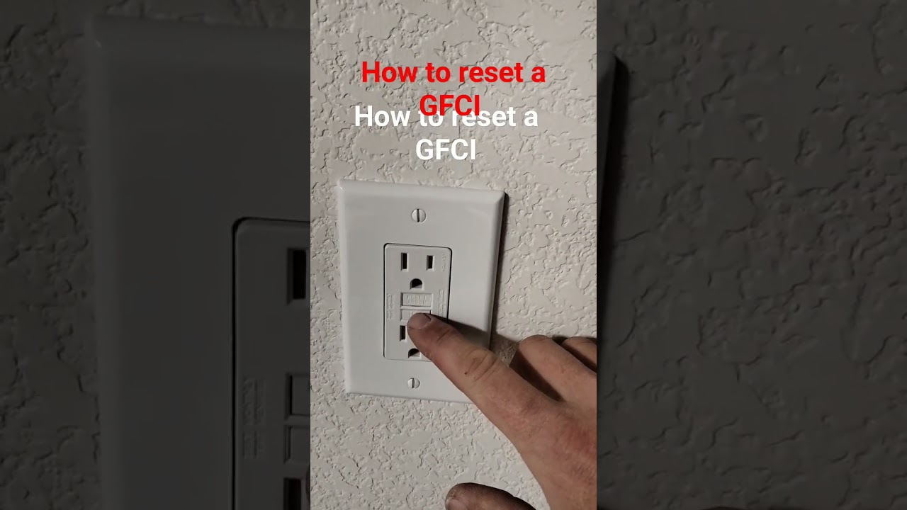 how do you reset a GFCI outlet
