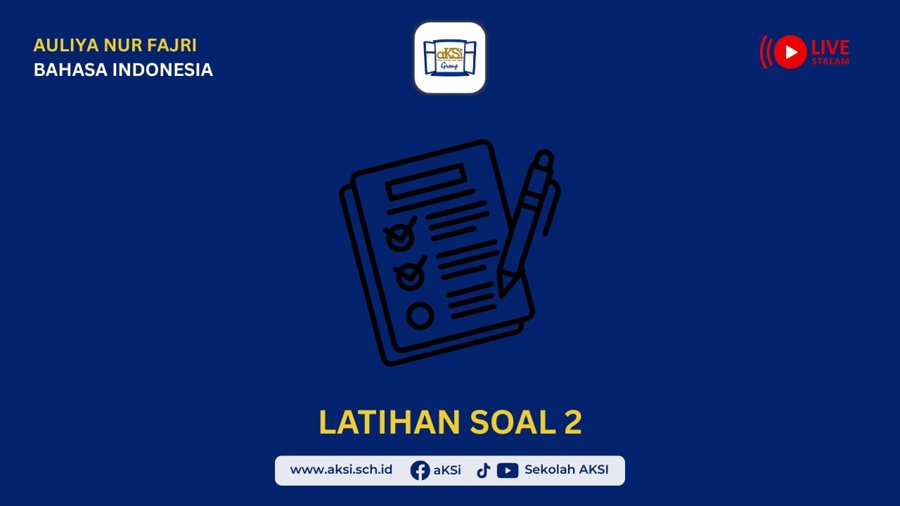🟢 PAKET A & B (19/02) Bahasa Indonesia - Latihan Soal 2