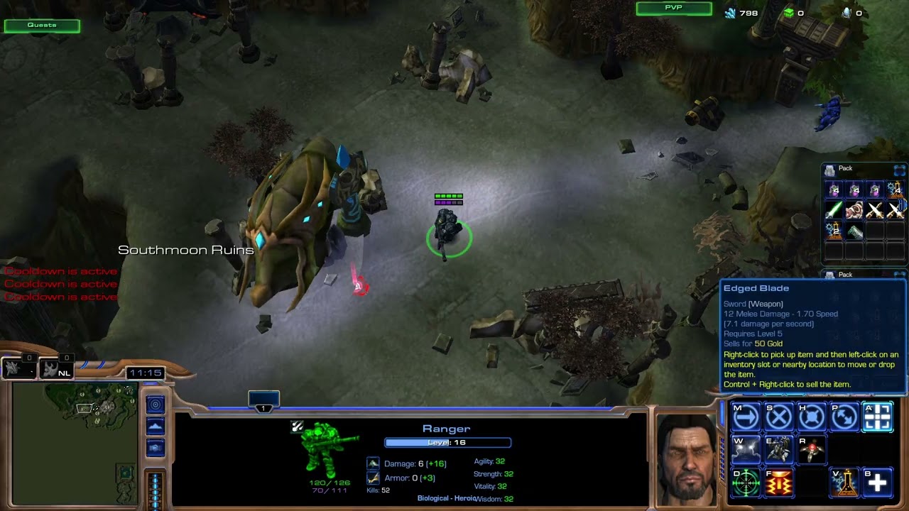 Starcraft 2 Arcade Map Lost Planet RPG 2.0 16-17 Farm XP LV #9
