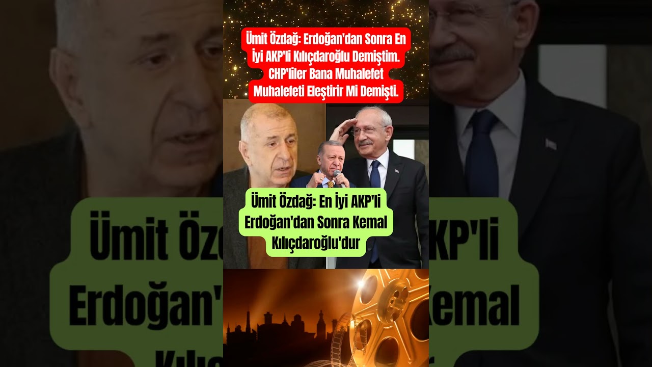 &Uuml;mit &Ouml;zdağ: En İyi AKP'li Erdoğan'dan Sonra Kemal Kılı&ccedil;daroğlu'dur #shorts #herg&uuml;nmagazin