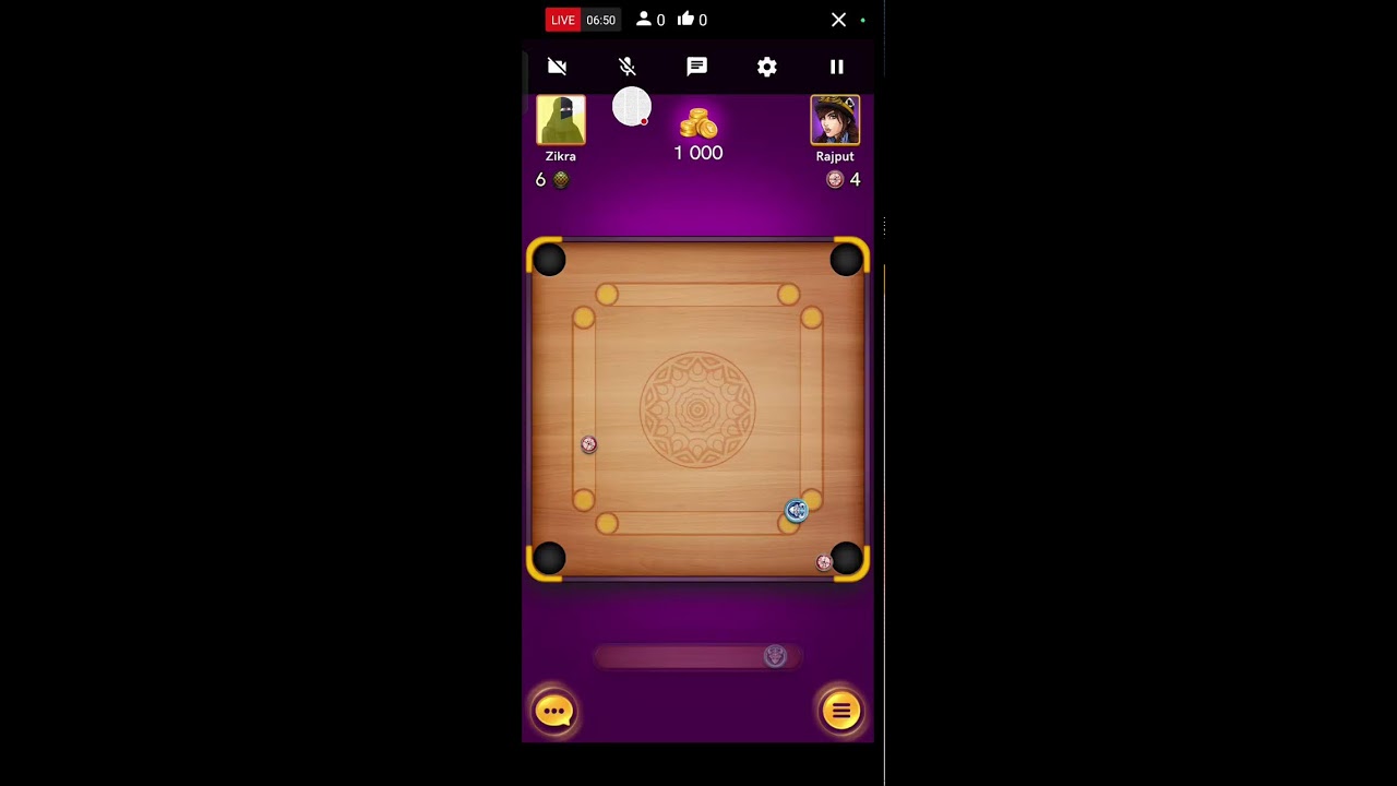 🔥 Carrom Live | Pro Gameplay | Non-Stop Fun 🎯