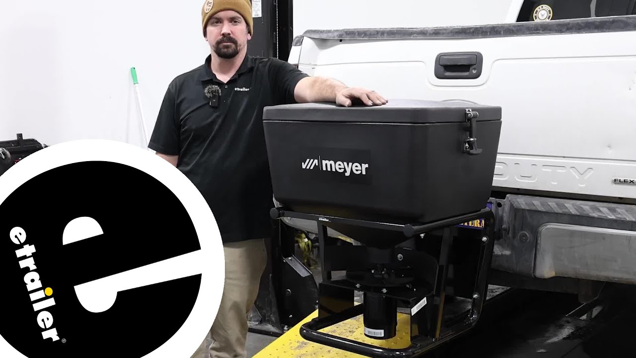 etrailer | Meyer Base Line 240 Motorized Salt and Sand Spreader Set Up - 2015 Ford F-350 Super Duty