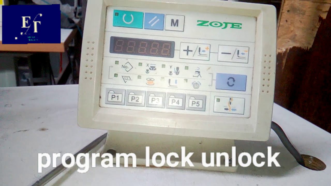 [part 2] Zoje bartack machine ZJ1900D ss-c program lock unlock