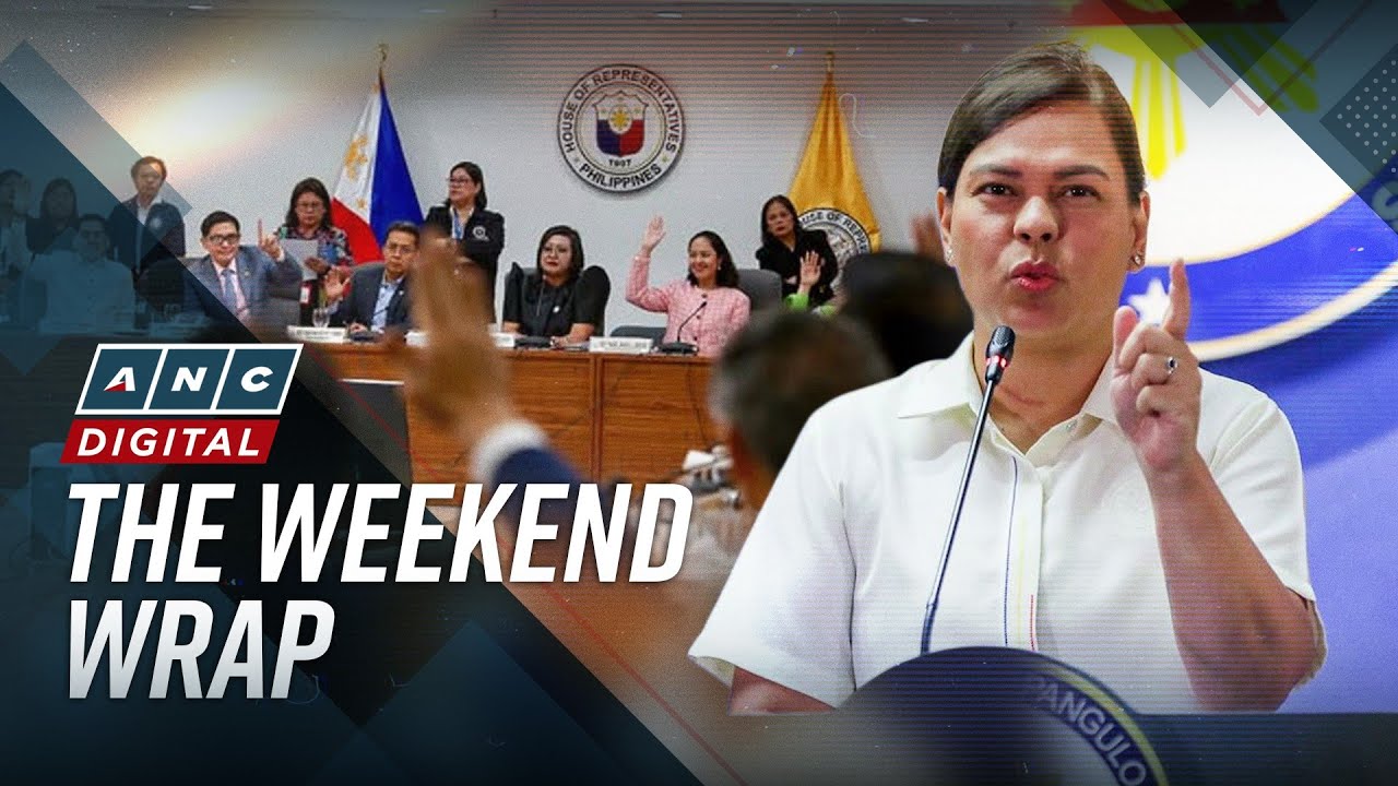 ANC's The Weekend Wrap: VP Sara impeachment raps move forward; 'mini trial' to begin March 25