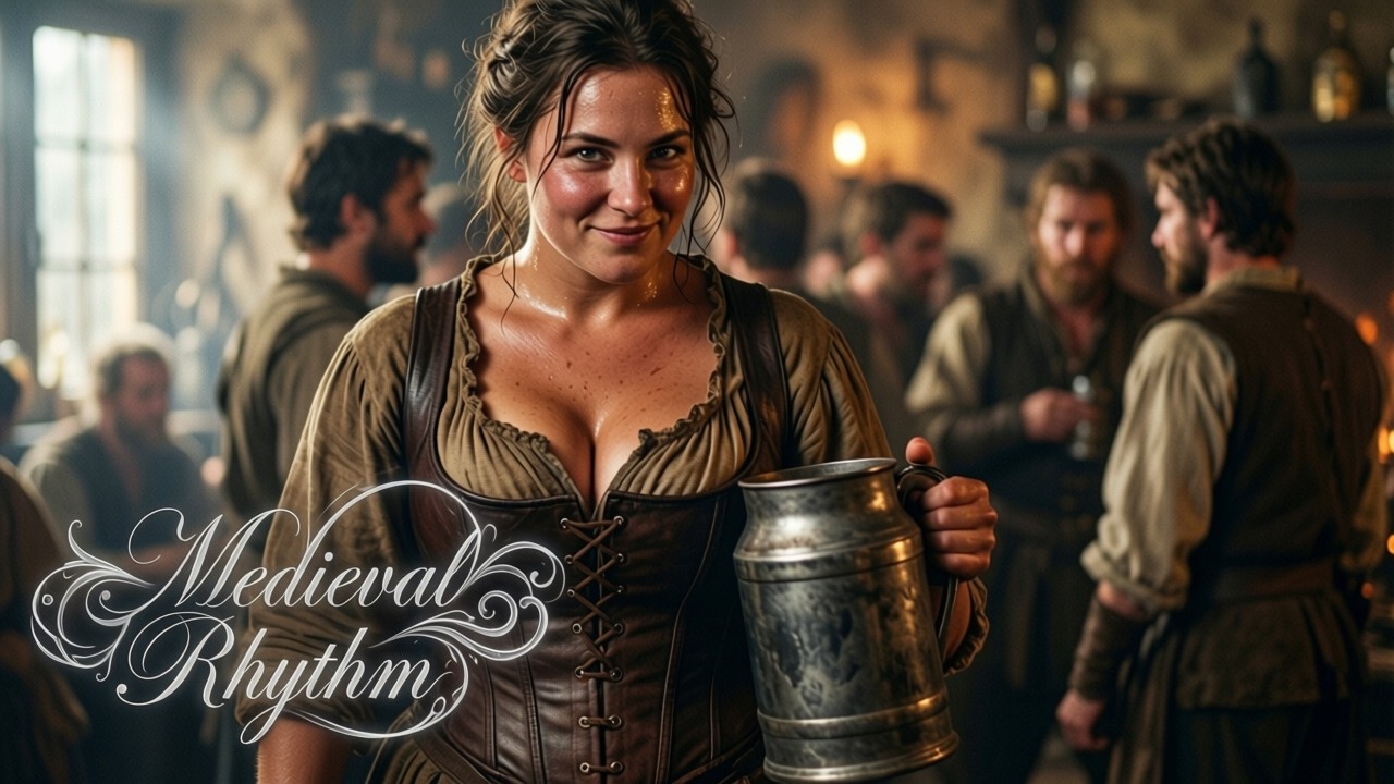 Lively Medieval Tavern Music for Good Mood | Warm Firelight Ambience