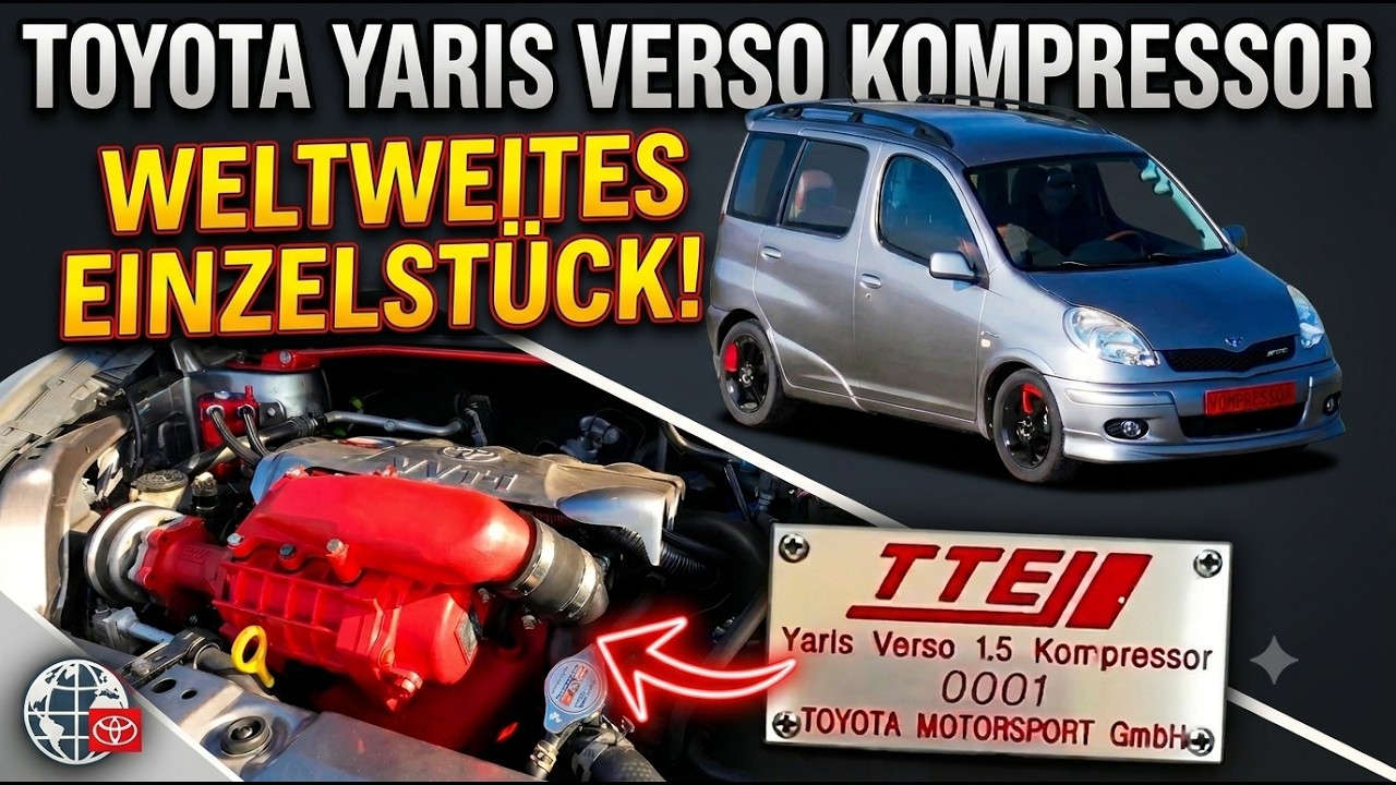 Toyota Yaris Verso / FunCargo with Supercharger the only on in the world! 🤩 JDM
