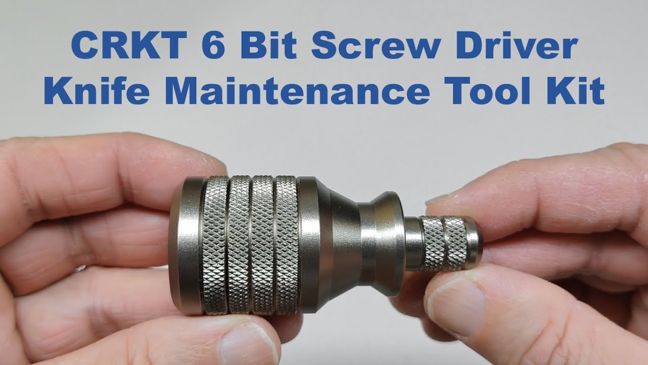 CRKT 6 Bit Screw Driver Knife Maintenance Tool Kit