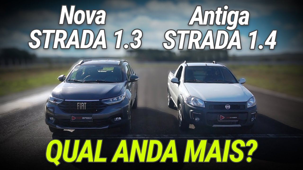 Nova Strada 1.3 2021 VS Strada 1.4 2019! TEVE TRETA?! | DRAG RACE