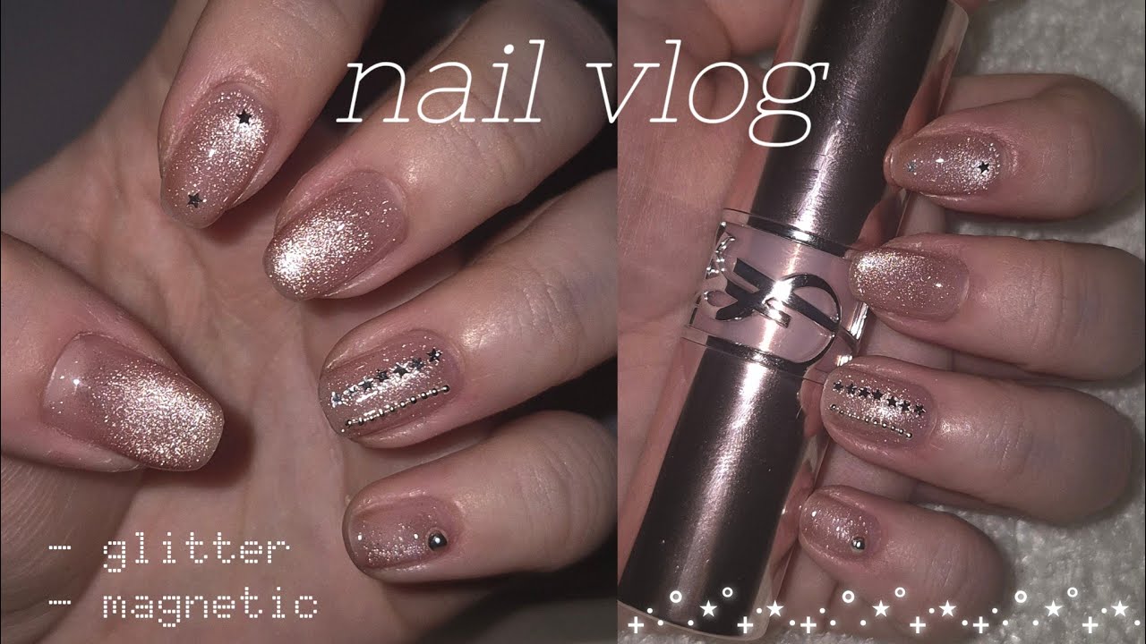 고급지면서 힙한 자석젤 셀프네일₊˙⋆˚｡⁺⋆ ✩| 짧은손톱에 더 이쁜 네일 💅 | cat eye nails 🪄