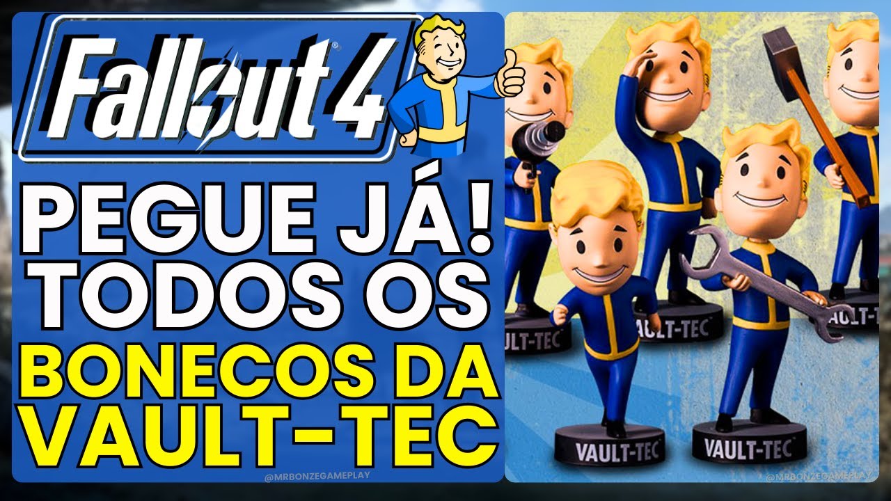 LOCALIZA&Ccedil;&Atilde;O de TODOS os Bonecos Da Vault-Tec do Jogo Fallout 4 (Habilidades Passivas e Atributos)