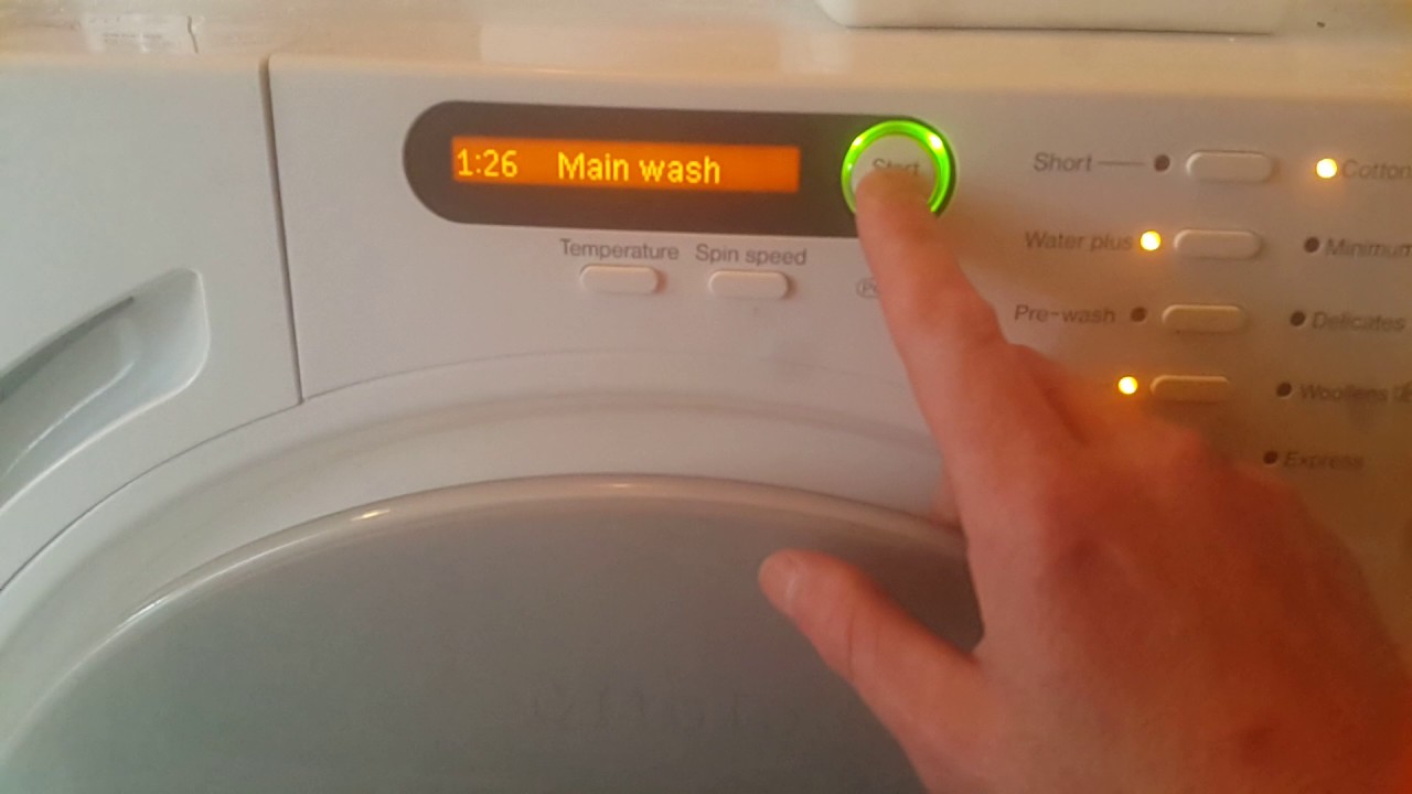 Miele W1712 washing example