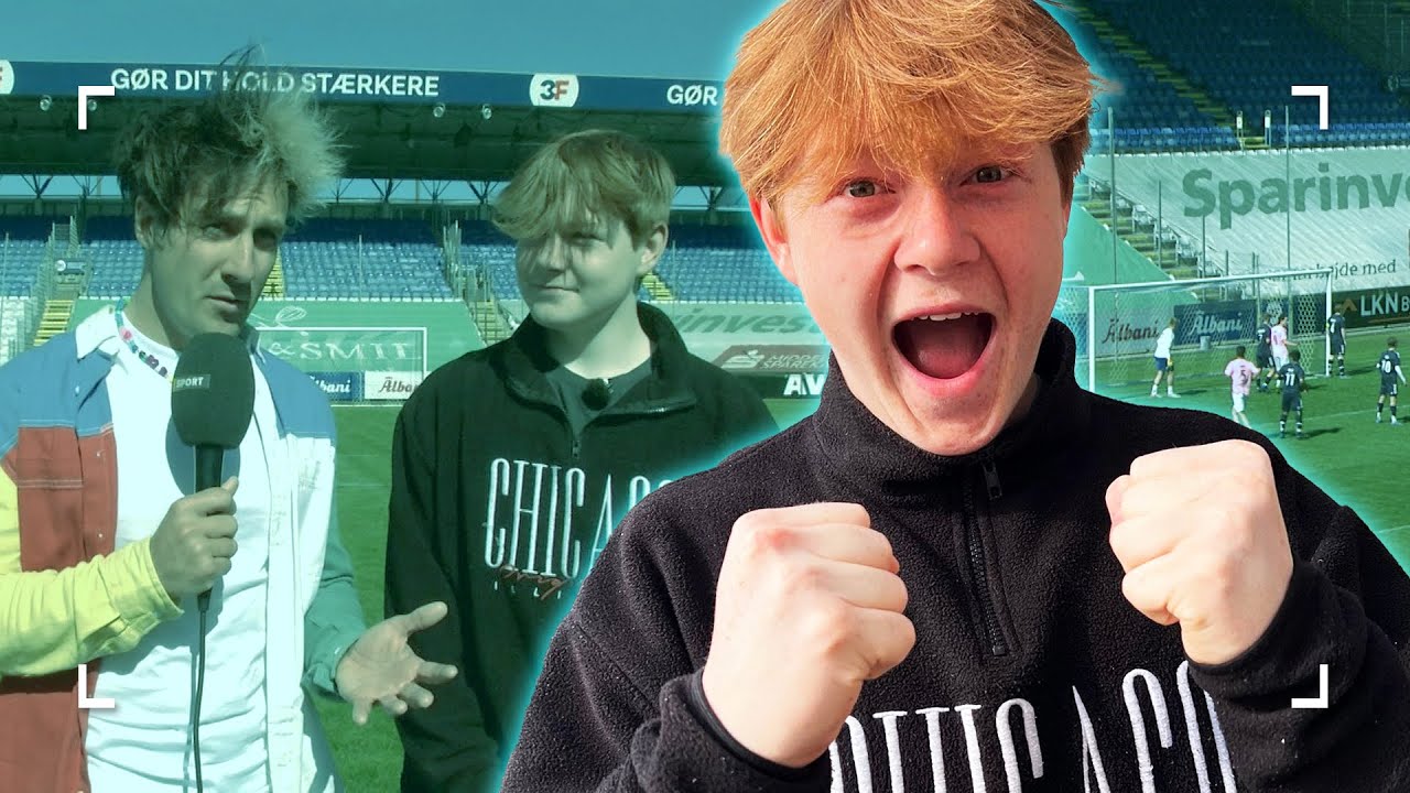 Vild fodboldfinale: Mikkel spiller kamp på live-TV