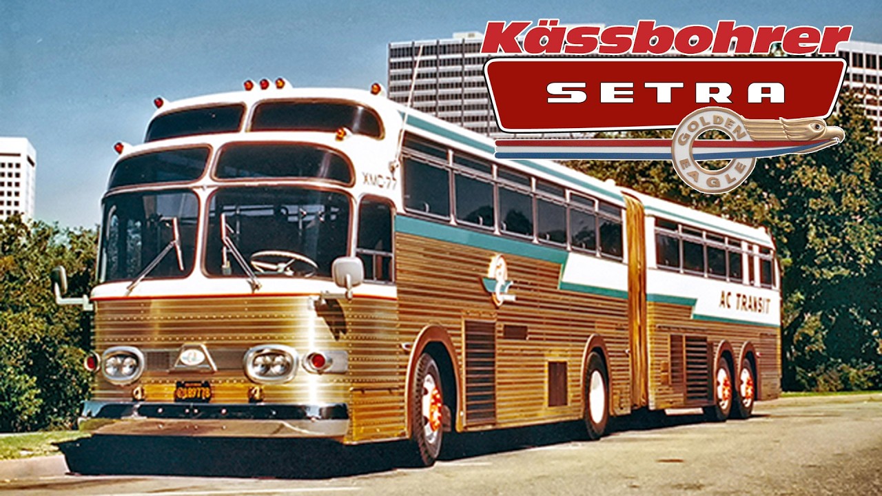 История Гармошек -  SETRA Super Golden Eagle  Kässbohrer и другие сочленённые автобусы для США
