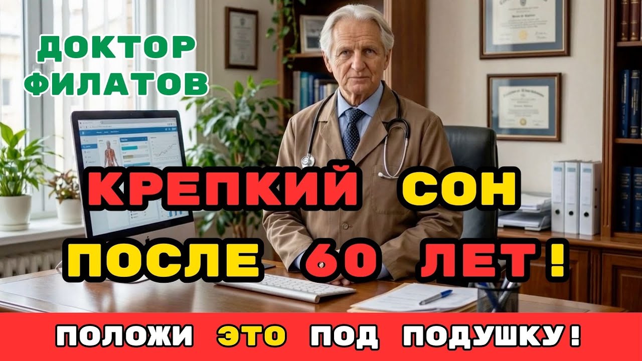 БЕССОНИЦА ПОСЛЕ 60 УЙДЁТ НАВСЕГДА! Доктор Филатов: НЕВЕРОЯТНЫЙ МЕТОД КРЕПКОГО СНА НА ПЕНСИИ