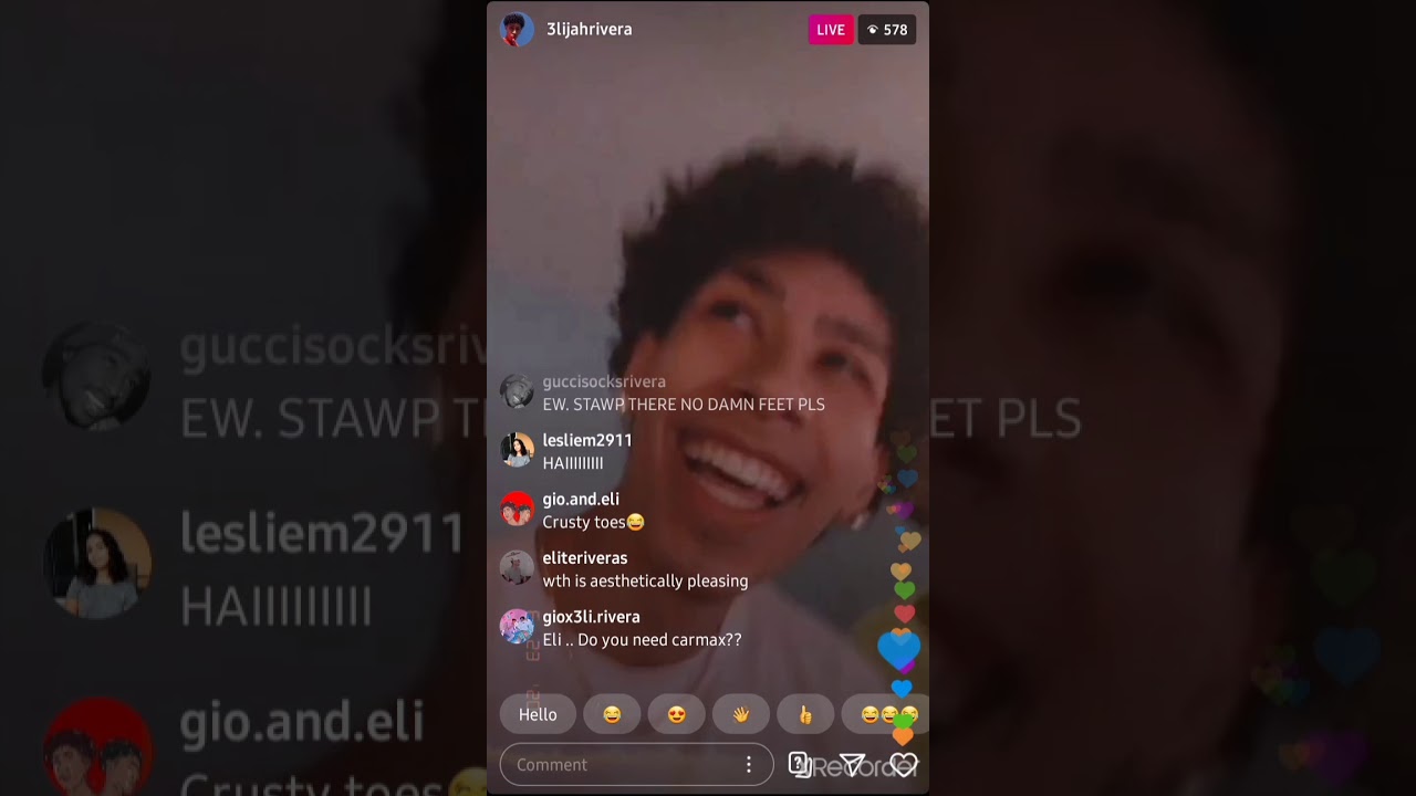 Gio and eli on live