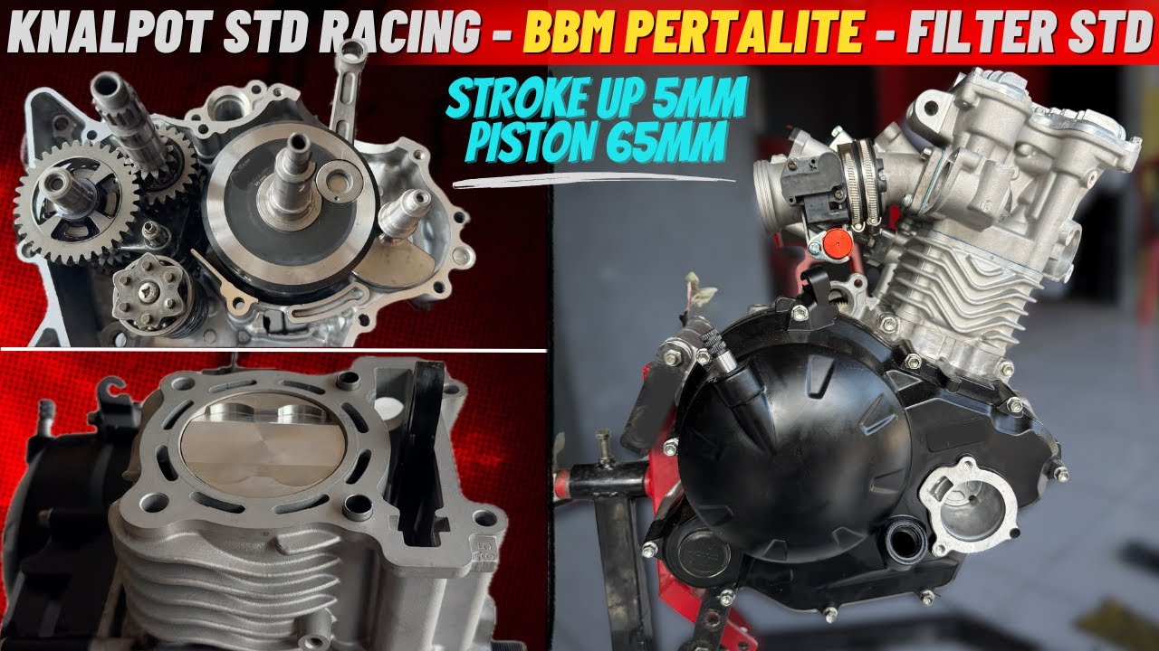 BORE UP & STROKE UP MX KING 210CC HARIAN TOURING